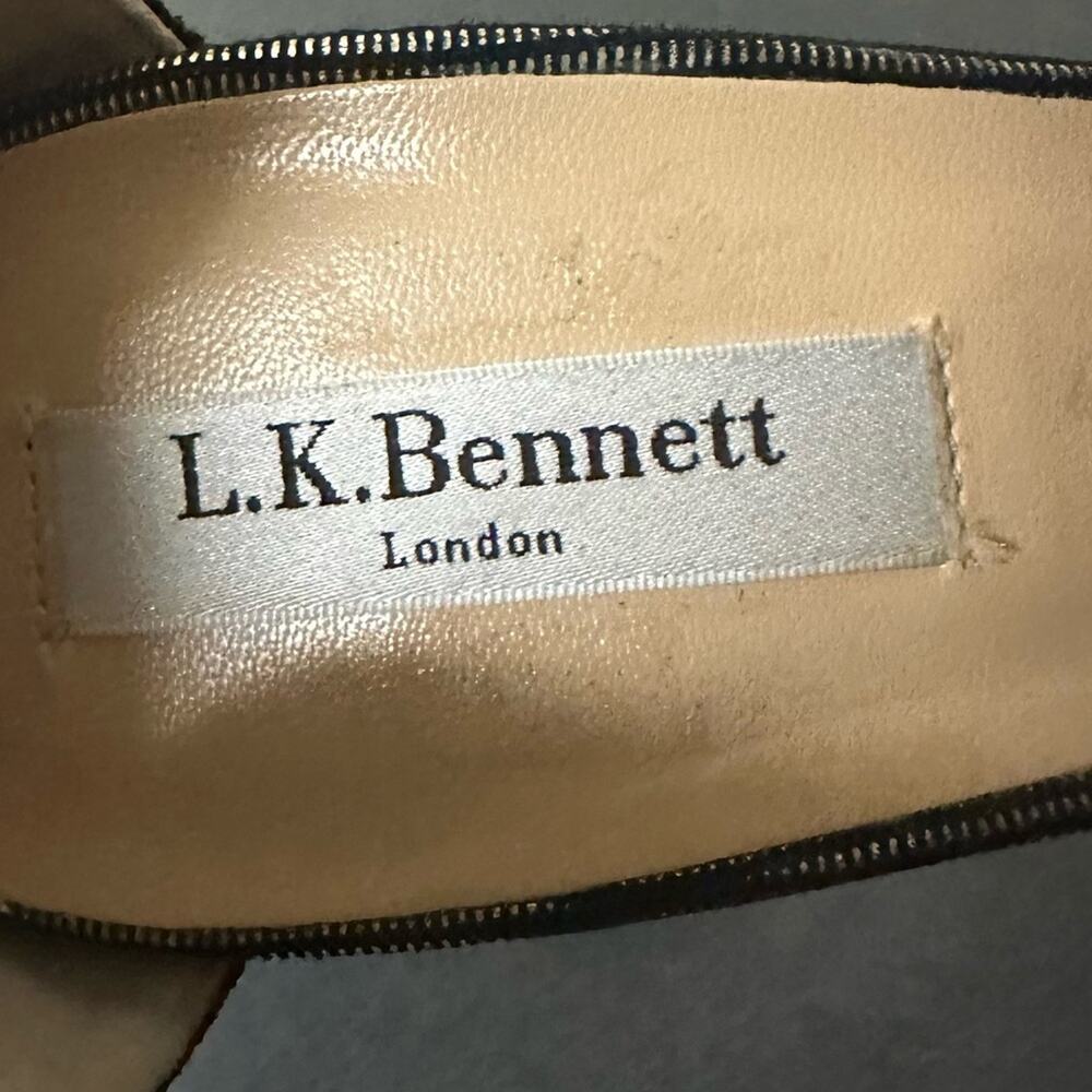 LK Bennett Metallic Black and Gold Heels - Picture 12 of 12
